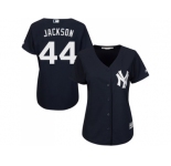 Women's New York Yankees #44 Reggie Jackson Navy Blue Alternate Stitched MLB Jersey