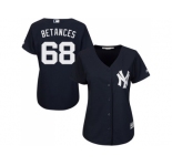 Women's New York Yankees #68 Dellin Betances Navy Blue Alternate Stitched MLB Jersey