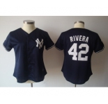 women mlb jerseys new york yankees #42 rivera dk.blue