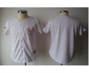 women mlb new york yankees blank white[pink strip]