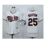 Women Minnesota Twins #25 Byron Buxton White jerseys