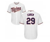 Youth Minnesota Twins #29 Rod Carew White Cool Base Stitched MLB Jersey