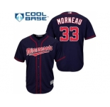 Youth Minnesota Twins #33 Justin Morneau Stitched Navy Blue Cool Base MLB Jersey