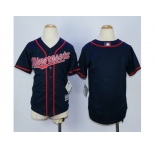 Youth Minnesota Twins Blank Navy Blue Cool Base Stitched MLB Jerseys