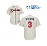 Youth Atlanta Braves #3 Dale Murphy Cream Cool Base Stitched MLB Jersey