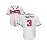 Youth Atlanta Braves #3 Dale Murphy White Cool Base Stitched MLB Jersey