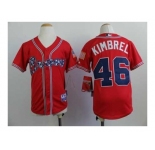 youth mlb jerseys atlanta braves #46 kimbrel red[2014 new]