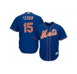 Youth New York Mets #15 Tim Tebow Majestic Blue Cool Base Player Jersey