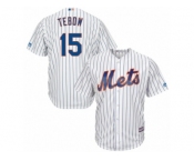Youth New York Mets #15 Tim Tebow Majestic White Home Cool Base Player Jersey