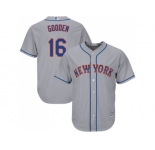 Youth New York Mets #16 Dwight Gooden Grey Cool Base Stitched MLB Jersey