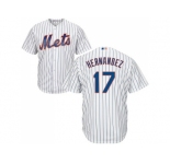 Youth New York Mets #17 Keith Hernandez White(Blue Strip) Cool Base Stitched MLB Jersey