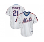 Youth New York Mets #21 Todd Frazier White(Blue Strip) Alternate Cool Base Stitched MLB Jersey