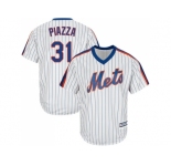 Youth New York Mets #31 Mike Piazza White(Blue Strip) Alternate Cool Base Stitched MLB Jersey
