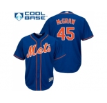 Youth New York Mets #45 Tug McGraw Blue Cool Base Stitched MLB Jersey
