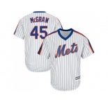 Youth New York Mets #45 Tug McGraw White(Blue Strip) Alternate Cool Base Stitched MLB Jersey