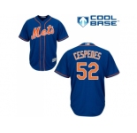 Youth New York Mets #52 Yoenis Cespedes Blue Cool Base Stitched MLB Jersey