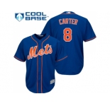 Youth New York Mets #8 Gary Carter Blue Cool Base Stitched MLB Jersey