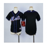 youth mlb jerseys new york mets blank black