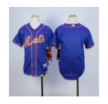 youth mlb new york mets blank blue(number orange)