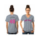 Women's New York Mets #48 Jacob deGrom Gray Road 2016 Mother's Day Cool Base Jersey