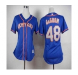 women mlb jerseys new york mets #48 degrom blue