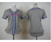 women mlb jerseys new york mets blank grey