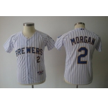 youth mlb jerseys milwaukee brewers #2 morgan white[blue strip]
