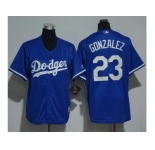Youth Los Angeles Dodgers #23 Adrian Gonzalez Blue Cool Base Stitched MLB Jersey