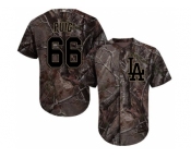 Youth Los Angeles Dodgers #66 Yasiel Puig Camo Realtree Collection Cool Base Stitched MLB Jersey