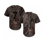 Youth Los Angeles Dodgers #7 Julio Urias Camo Realtree Collection Cool Base Stitched MLB Jersey