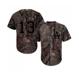 Youth Majestic Los Angeles Dodgers #13 Max Muncy Authentic Camo Realtree Collection Flex Base MLB Jersey