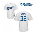 Youth Majestic Los Angeles Dodgers #32 Sandy Koufax Authentic White Home Cool Base MLB Jersey
