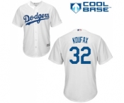 Youth Majestic Los Angeles Dodgers #32 Sandy Koufax Authentic White Home Cool Base MLB Jersey