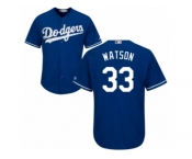 Youth Majestic Los Angeles Dodgers #33 Tony Watson Authentic Royal Blue Alternate Cool Base MLB Jersey