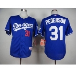 youth mlb jerseys los angeles dodgers #31 pederson blue