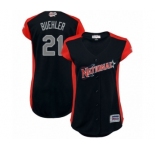 Women's Los Angeles Dodgers #21 Walker Buehler Authentic Navy Blue National League 2019 Baseball All-Star Jersey