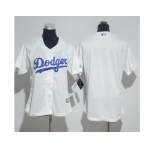 Women's Los Angeles Dodgers Blank White Lady Fashion Stitched MLB Jersey