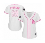 Women's Majestic Los Angeles Dodgers #68 Ross Stripling Authentic White Fashion Cool Base 2018 World Series MLB Jersey