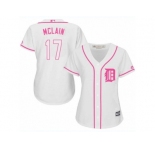 Women's Majestic Detroit Tigers #17 Denny McLain Authentic White Fashion Cool Base MLB Jersey