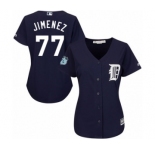 Women's Majestic Detroit Tigers #77 Joe Jimenez Authentic Navy Blue Alternate Cool Base MLB Jersey