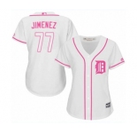 Women's Majestic Detroit Tigers #77 Joe Jimenez Replica White Fashion Cool Base MLB Jersey