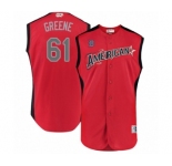Youth Detroit Tigers #61 Shane Greene Authentic Red American League 2019 Baseball All-Star Jersey