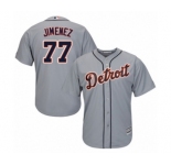 Youth Majestic Detroit Tigers #77 Joe Jimenez Authentic Grey Road Cool Base MLB Jersey
