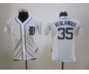 youth mlb detroit tigers #35 verlander white