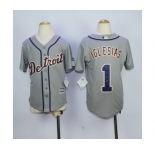 youth mlb jerseys detroit tigers #1 iglesias grey
