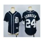 youth mlb jerseys detroit tigers #24 cabrera blue