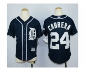 youth mlb jerseys detroit tigers #24 cabrera blue