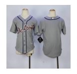 youth mlb jerseys detroit tigers blank grey