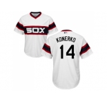 Youth Chicago White Sox #14 Paul Konerko White Alternate Home Cool Base Stitched MLB Jersey