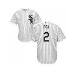 Youth Chicago White Sox #2 Nellie Fox White(Black Strip) Home Cool Base Stitched MLB Jersey